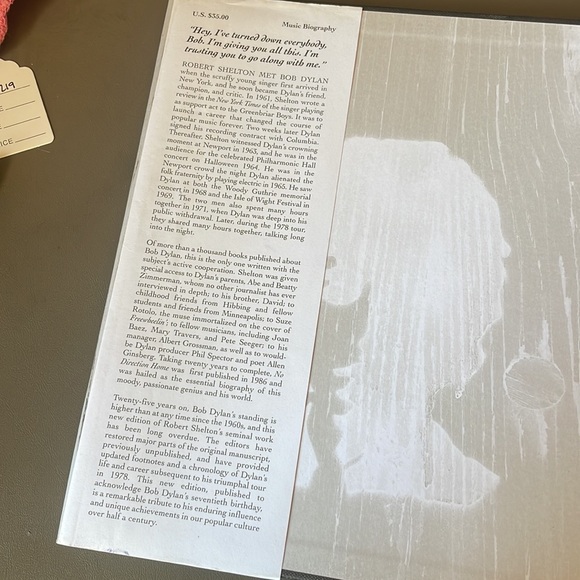 “No Direction Home” Bob Dylan book by Robert Shelton / Used - Picture 5 of 6